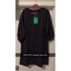 PACT Black Sweater Dress XXL